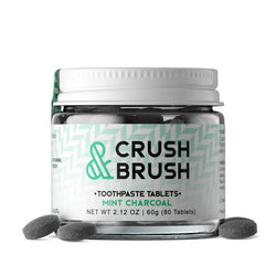 Nelson Naturals - Crush & Brush MINT CHARCOAL Toothpaste Tablets