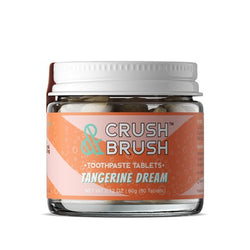 Nelson Naturals - Crush & Brush TANGERINE DREAM Toothpaste Tablets